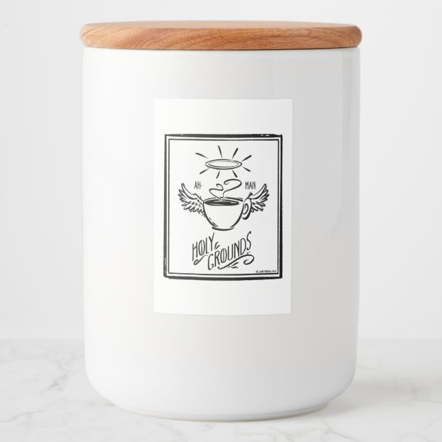ETIQUETA PARA COMIDA HOLY GROUNDS COFFEE (Anverso)