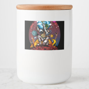 Etiqueta Para Comida Hombre del espacio de Atlas