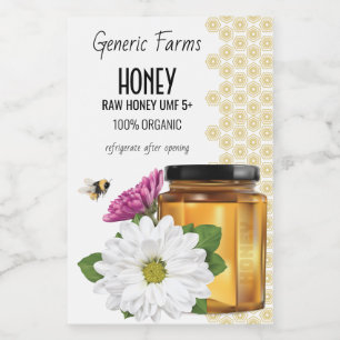 Etiqueta Para Comida Honeybee Honey Jar