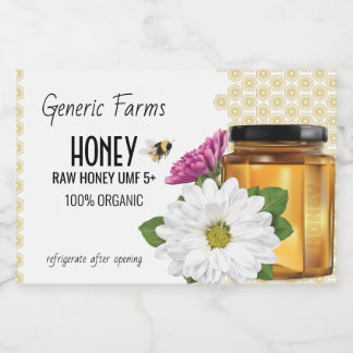 Etiqueta Para Comida Honeybee Honey Jar
