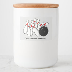 Etiqueta Para Comida Huelga de bolos de personalizado