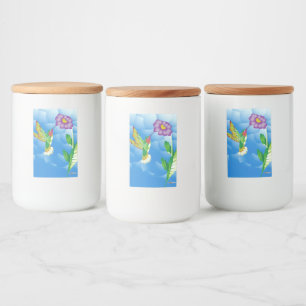 Etiqueta Para Comida Hummingbird: estilizado