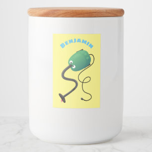 Etiqueta Para Comida Humor del personalizado de aspiradora de cuajo