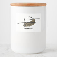 Ilustracion de helicópteros militares de Chinook