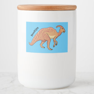 Etiqueta Para Comida Ilustracion de personalizado de dinosaurios de par