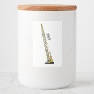 Etiqueta Para Comida Ilustracion de personalizado de excavadora Draglin