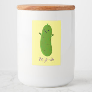 Etiqueta Para Comida Ilustracion de personalizado de piquetes alegres