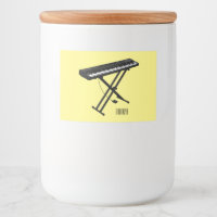 Ilustracion de piano personalizado de teclado