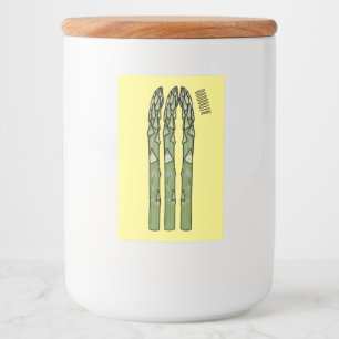Etiqueta Para Comida Ilustracion personalizado Asparagus