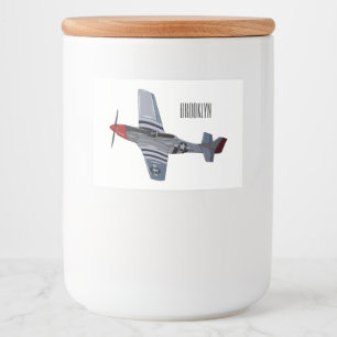 Etiqueta Para Comida Ilustracion personalizado de bombarderos