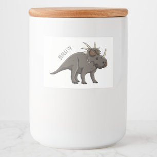 Etiqueta Para Comida Ilustracion personalizado de Styracosaurus