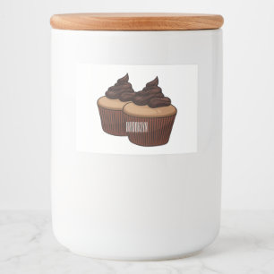 Etiqueta Para Comida Ilustracion personalizado de tarta