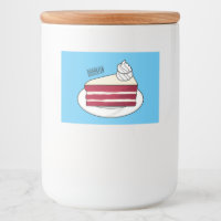 Ilustracion personalizado de tarta de terciopelo r