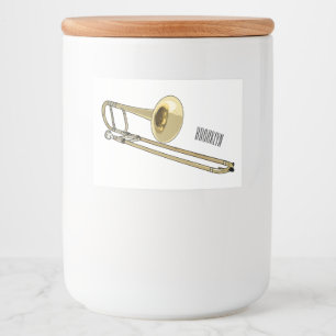 Etiqueta Para Comida Ilustracion personalizado de Trombone