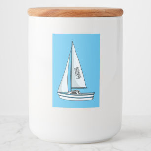 Etiqueta Para Comida Ilustracion personalizado de velero
