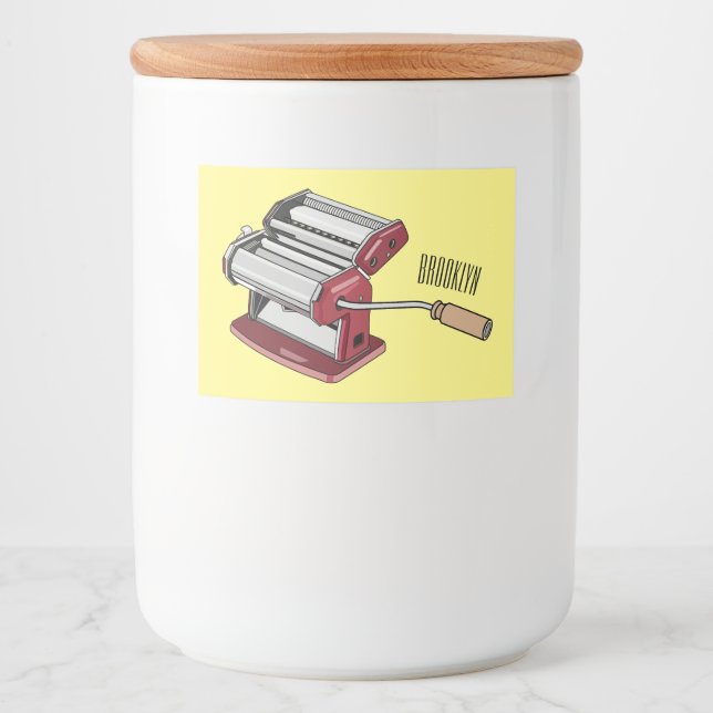 Etiqueta Para Comida Ilustracion personalizado fabricante de pasta (Anverso)