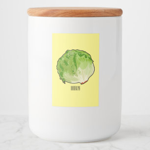 Etiqueta Para Comida Ilustracion personalizado Lettuce