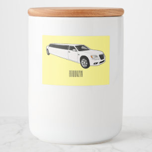 Etiqueta Para Comida Ilustracion personalizado limusina