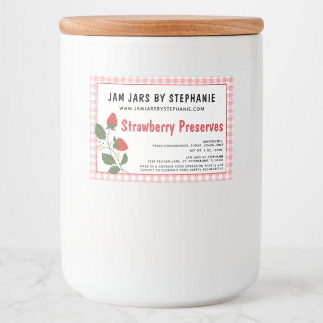 Etiqueta Para Comida Industria Casera Requiere Textil Conservas de Frut (Anverso)