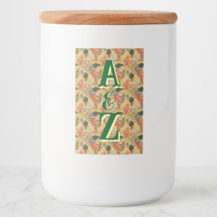 Etiqueta Para Comida Jar de almacenamiento monogramado - Estética perso