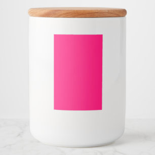 Etiqueta Para Comida Jar de cerámica de Personalizado rosado neón - Mod