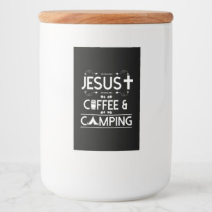 Etiqueta Para Comida Jesús Café Y Camping