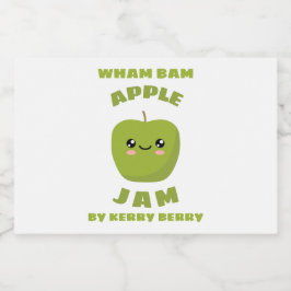 Etiqueta Para Comida Kawaii Apple Jam
