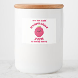 Etiqueta Para Comida Kawaii Raspberry Jam