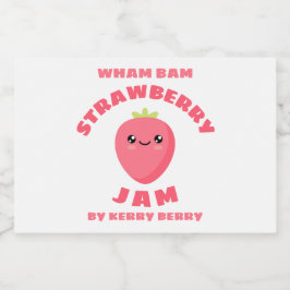 Etiqueta Para Comida Kawaii Strawberry Jam
