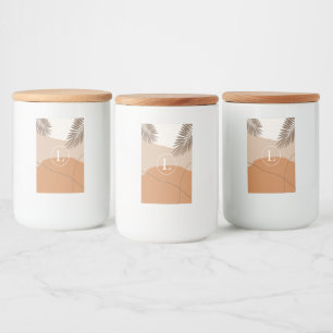 Etiqueta Para Comida L - Letra monográfica inicial L Resumen Diseño