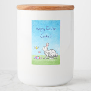 Etiqueta Para Comida La caza de huevos de Easter Bunny