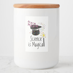 Etiqueta Para Comida La ciencia es mágica