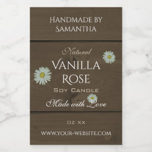 Etiqueta Para Comida Láminas modernas de grano de madera marrón oscura