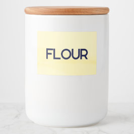 Etiqueta Para Comida Lemon Chiffon Watercolor