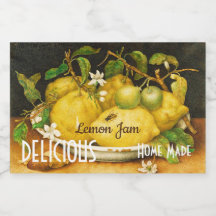 LEMONS FLOWERS LEMON JAM PRESERVA CANNINGS