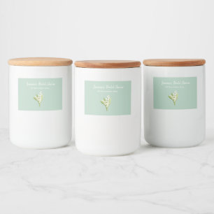 Etiqueta Para Comida Lily Of The Valley Bouquet Bridal Shower