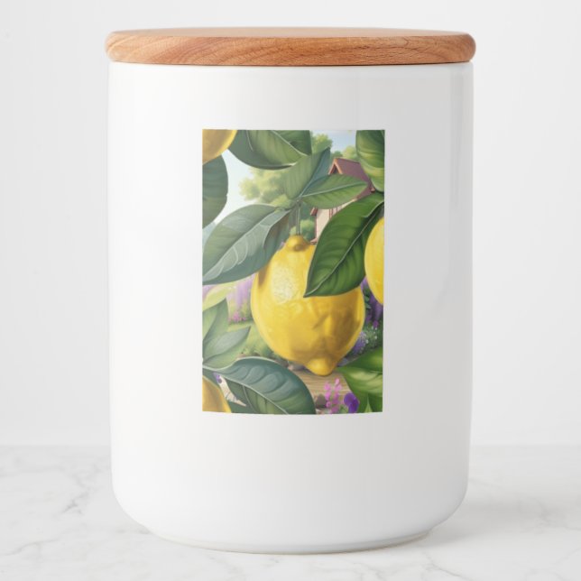 Etiqueta Para Comida Limones jugosos (Anverso)