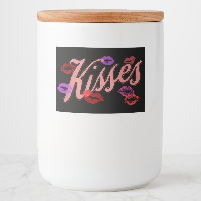 ETIQUETA PARA COMIDA LIP KISSES (Anverso)