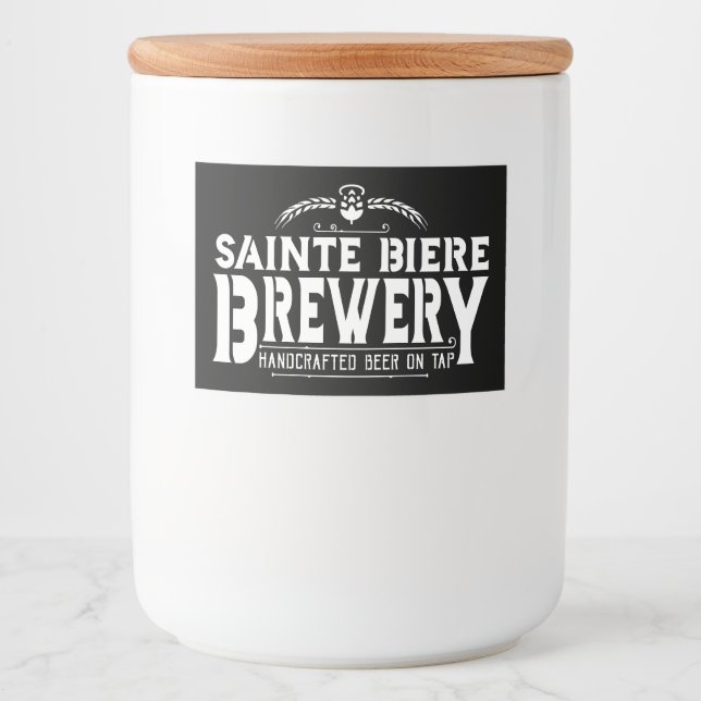 Etiqueta Para Comida Logo de St Biere Brewery Brew Pub (Anverso)