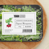 Logotipo de personalizado y microvegetales de códi