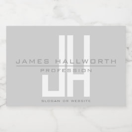 Etiqueta Para Comida Logotipo moderno de empresa | Gris