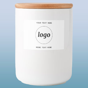 Etiqueta Para Comida Logotipo simple con promoción de negocios de texto