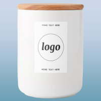 Logotipo simple con promoción de negocios de texto