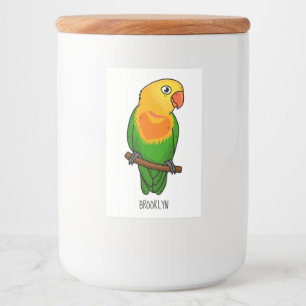 Etiqueta Para Comida Loro personalizado