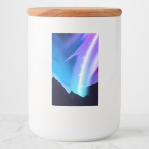 Etiqueta Para Comida Luces boreales