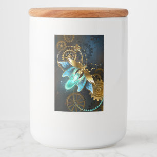 Etiqueta Para Comida Luciérnaga de Steampunk