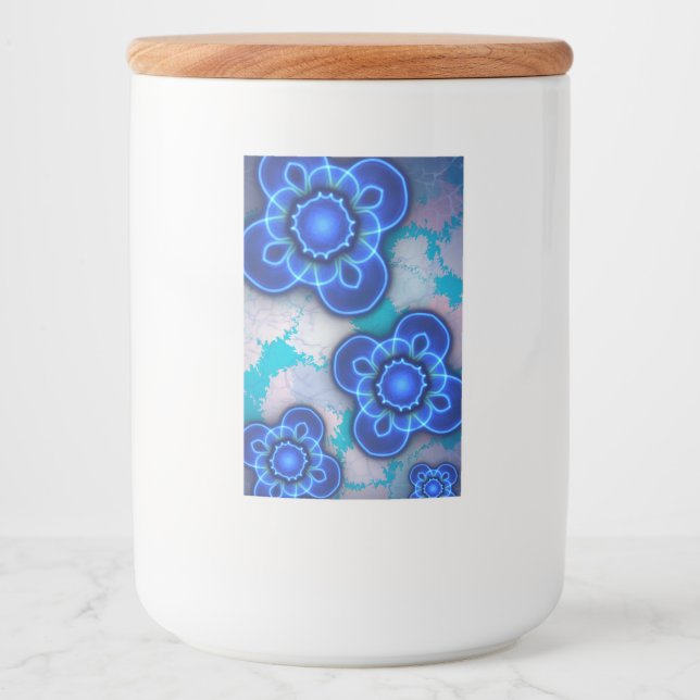 Etiqueta Para Comida Luz azul (Anverso)