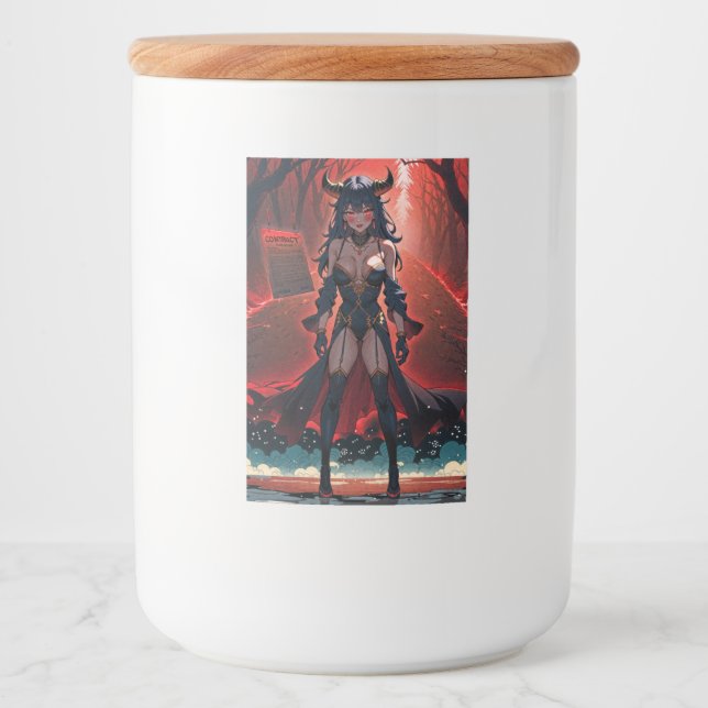 Etiqueta Para Comida Manifestación con contacto en Crossroads, Anime De (Anverso)