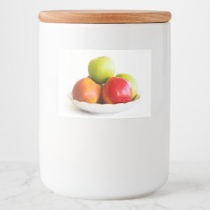 Etiqueta Para Comida Manzanas