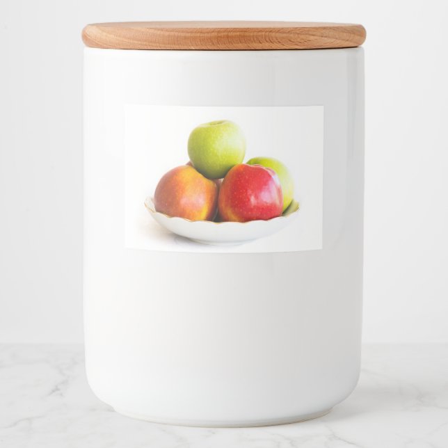 Etiqueta Para Comida Manzanas (Anverso)